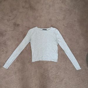 Brandy Melville extra small light gray thin long sleeve